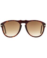 Persol - Oval Frame Sunglasses - Lyst