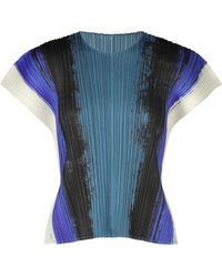 Issey Miyake - Pleated Paint-Effect Tank Top - Lyst