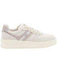 Hogan - H630 Logo Detailed Low-Top Sneakers - Lyst
