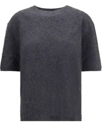 Lisa Yang - Maren Short-Sleeve Knitted Sweater - Lyst