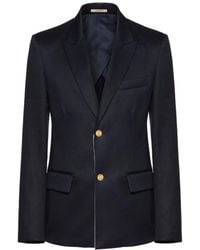 Valentino - Single Breasted Long Sleeved Blazer - Lyst