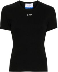 Off-White c/o Virgil Abloh - Off Stamp Ribbed-Knit Top - Lyst