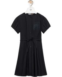 Loewe - Belted Pocket Shirt Dress - Lyst