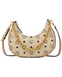 MCM - Aren Crescent Hobo Bag - Lyst