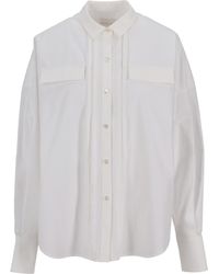 ShuShu/Tong - Front-Inserts Cotton Shirt - Lyst