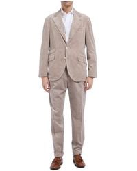 Brunello Cucinelli - Long-Sleeved Suit, Trousers, And Jacket - Lyst