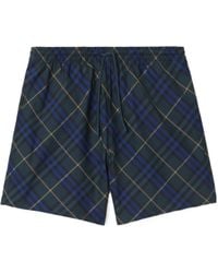 Burberry - Check Swim Shorts - Lyst