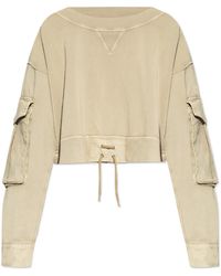 DSquared² - Boat Neck Distressed Cargo Sweatshirt - Lyst