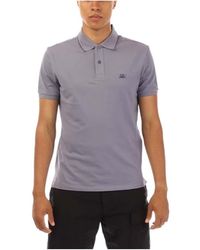 C.P. Company - Solid-Colored Short-Sleeve Polo Shirt - Lyst