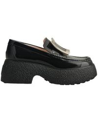 Roger Vivier - Viv' Rangers Metal Buckle Loafers - Lyst