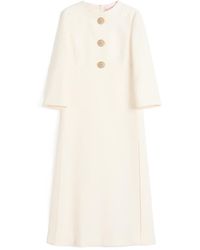 Valentino - Crepe Couture Midi Dress - Lyst