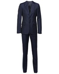 Prada - Single-Breasted Wool Suit - Lyst