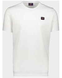 Paul & Shark - Logo-Patch Round Neck T-Shirt - Lyst