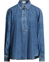 Brunello Cucinelli - Medium Denim Shirt - Lyst