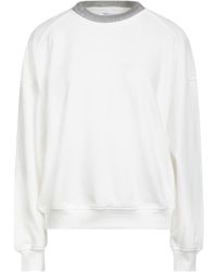 Brunello Cucinelli - Solid Color Crew Neck Sweatshirt - Lyst