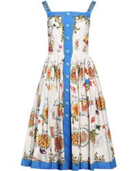 Dolce & Gabbana - Midi Dress - Lyst