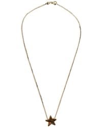 Jil Sander - Star Pendant Chained Necklace - Lyst