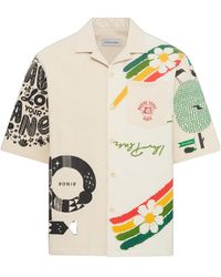 Marine Serre - Regenerated Tote Bags Bowling Shirt - Lyst