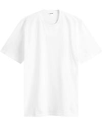 AURALEE - Crew Neck T-Shirt - Lyst