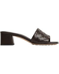 Bottega Veneta - Parco Intrecciato Heeled Sandals - Lyst
