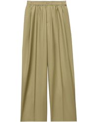 KENZO - Logo Waistband Wide-Leg Pants - Lyst