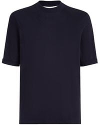 Brunello Cucinelli - Cotton High-Neck T-Shirt - Lyst