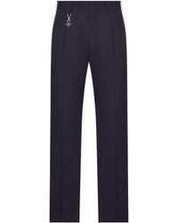 Prada - Tailored Cotton Poplin Trousers - Lyst