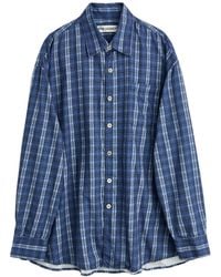 Our Legacy - Borrowed Relaxed Check Shirt - Lyst