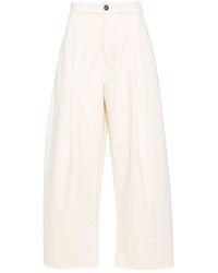 Studio Nicholson - Sorte Wide-Leg Pants - Lyst