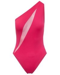 Versace - One-Shoulder Cut-Out Swimsuit - Lyst