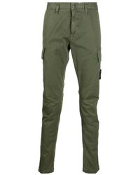 Stone Island - Logo Details Tooling Casual Pants - Lyst