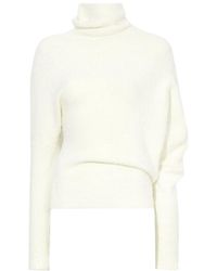 Proenza Schouler - Fuzzy Boucle Asymmetric High Neck Jumper - Lyst