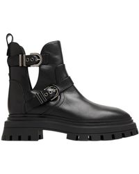 Stuart Weitzman - Maverick Bedford Moto Leather Boots - Lyst