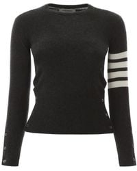 Thom Browne - 4-Bar Crewneck Jumper - Lyst