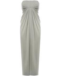 Alberta Ferretti - Long Draped Dress - Lyst