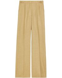 Gabriela Hearst - Solid-Color Straight-Leg Trousers - Lyst