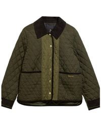 Barbour - Diamond Quilted Cord Collar Jacket - Lyst