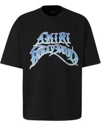 Amiri - Rhinestone-Embellished Logo-Print T-Shirt - Lyst