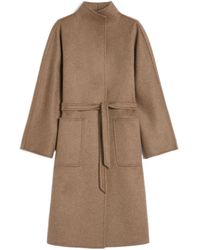 Max Mara - Lilia Open-Front Belted Coat - Lyst
