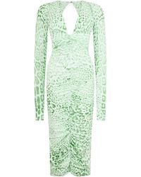 Roberto Cavalli - Jaguar Print Midi Dress - Lyst