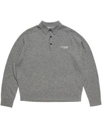 Acne Studios - Logo Polo Knitted Sweater - Lyst