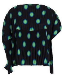MM6 by Maison Margiela - Polka Dot Short Sleeve Top - Lyst