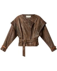 Isabel Marant - Erine Patterned Belted Jacket - Lyst