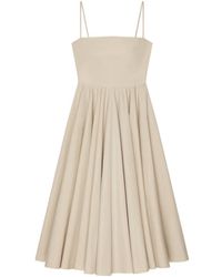 Givenchy - Pleated A-Line Midi Dress - Lyst