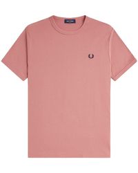 Fred Perry - Crewneck Shortsleeve Tshirt - Lyst