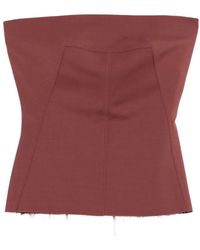Rick Owens - Seam-Detail Raw-Cut Top - Lyst