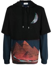 Lanvin - Sci-Fi Print Layered Hoodie - Lyst