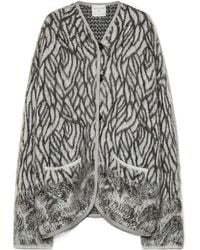 forte_forte - Brushed Patterned Cardigan - Lyst