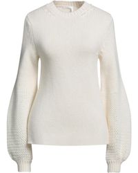 Chloé - Solid Color Crew Neck Knit Sweater - Lyst