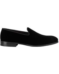 Doucal's - Velvet-Effect Loafers - Lyst